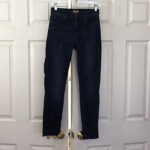 MOTHER The Muse Skinny Ink & Paper Ankle Jeans 25